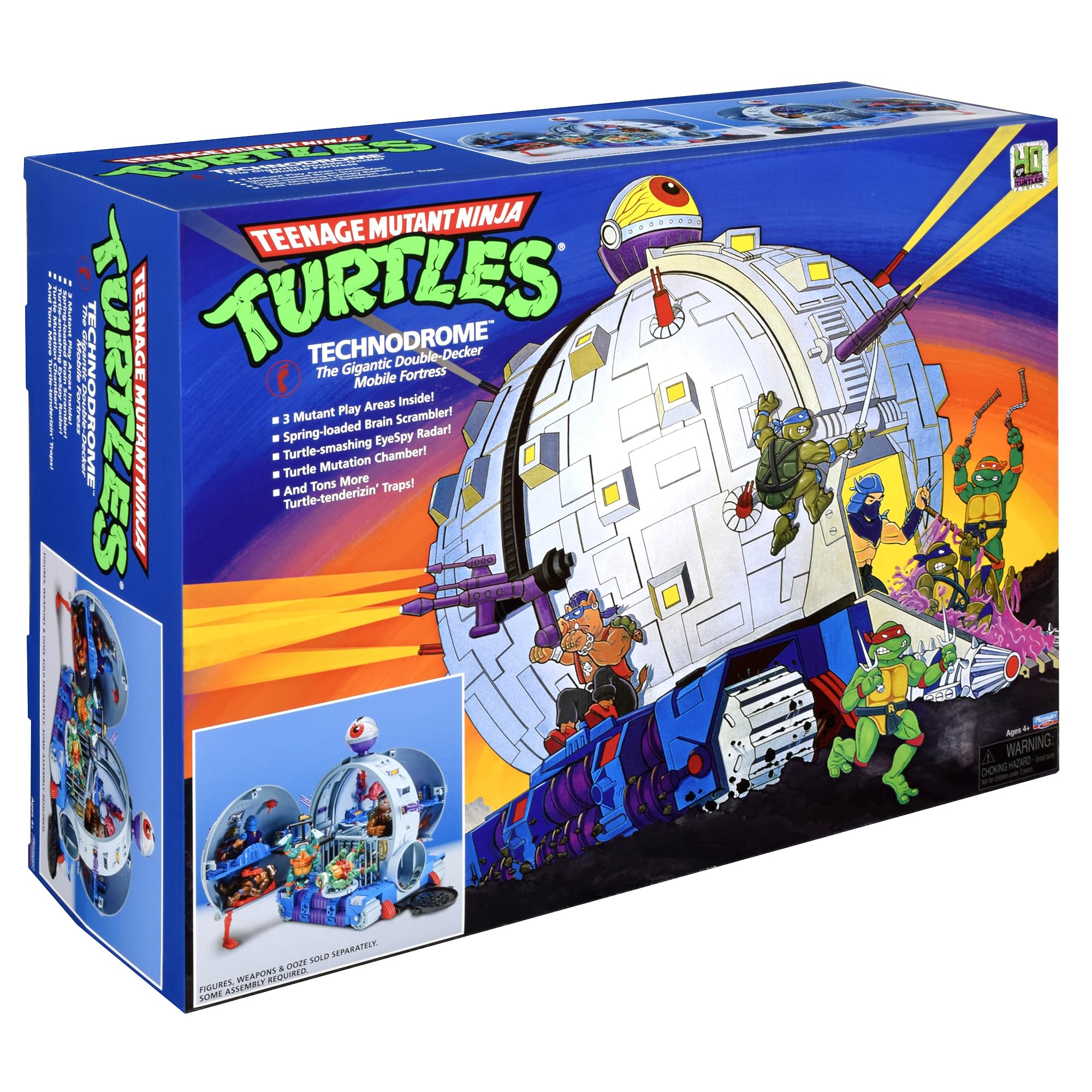 TMNT Rotating Life Support Throne provides Krang's vantage