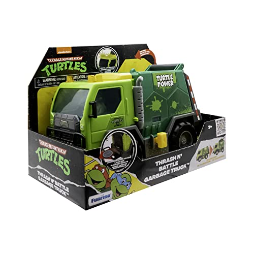 TMNT Thrash N' Battle garbage truck rear reveal sparks imagination and character surprises