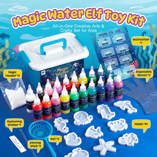 TMOL 65ml gels and vibrant colors spark aquatic mini-creature crafting.