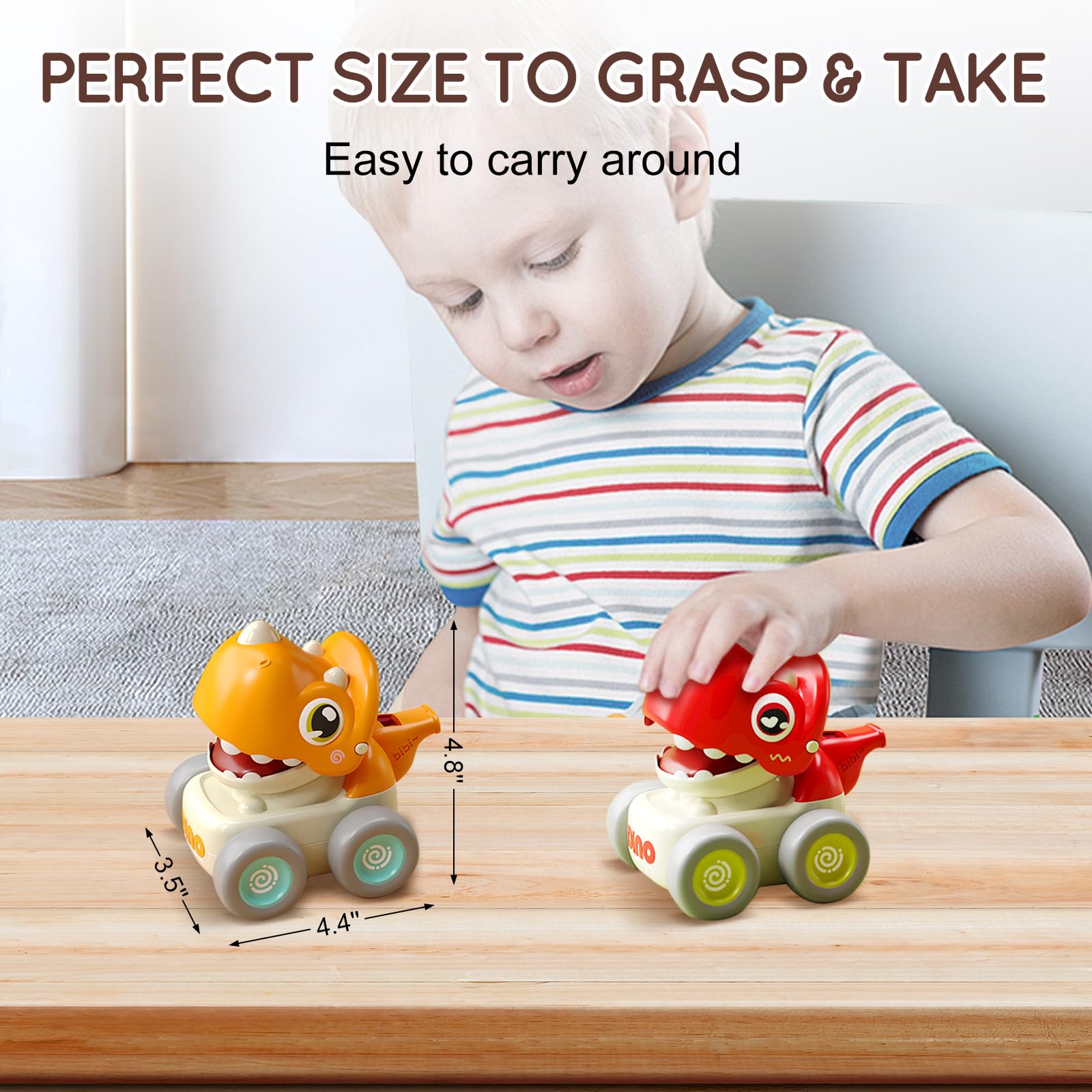 TnLoji dinosaur toy whistle design engages hearing and curiosity.