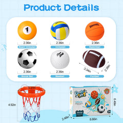 TNOIE suction hoops attach securely to tub for effortless play.