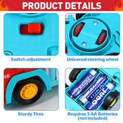 TNOIE Fire Trucks ABS material with smooth, safe finish