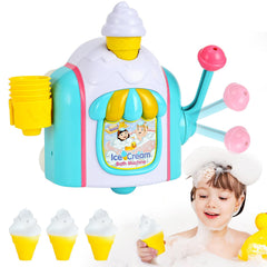 TNOIE ice cream bubble machine bath toy creates playful bath time bubbles