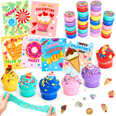 Tobiwibby Valentine slime cards set packaging—classroom gift ready for exchange.