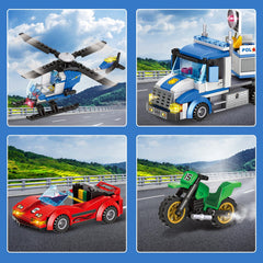 Tobocoy City Police Truck and Trailer assembled model displays solid build and finish.