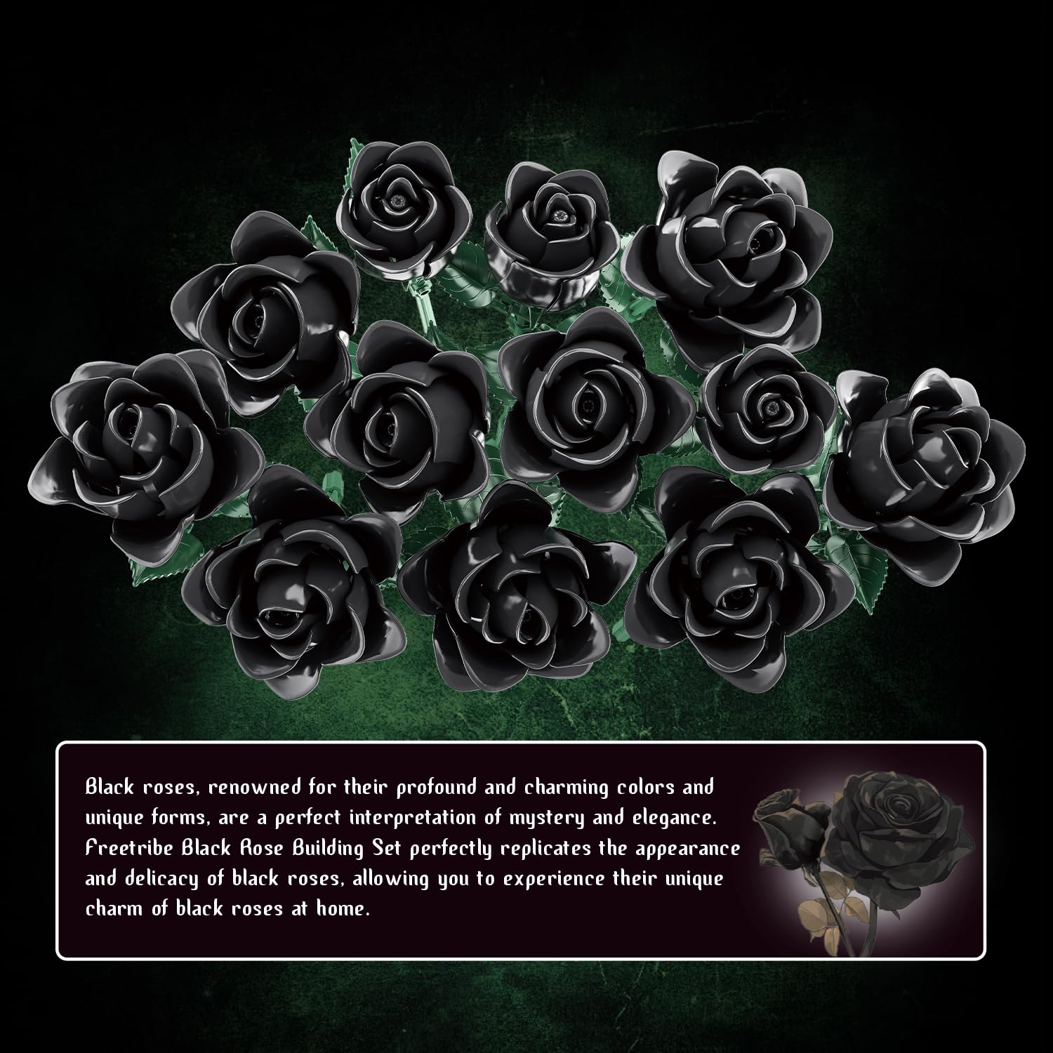 Tobocoy gift idea for Valentine’s Day with black roses