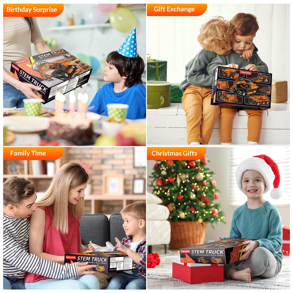 TOBSABPX 5in1 parts set close-up highlights 535-piece kit and safe materials.