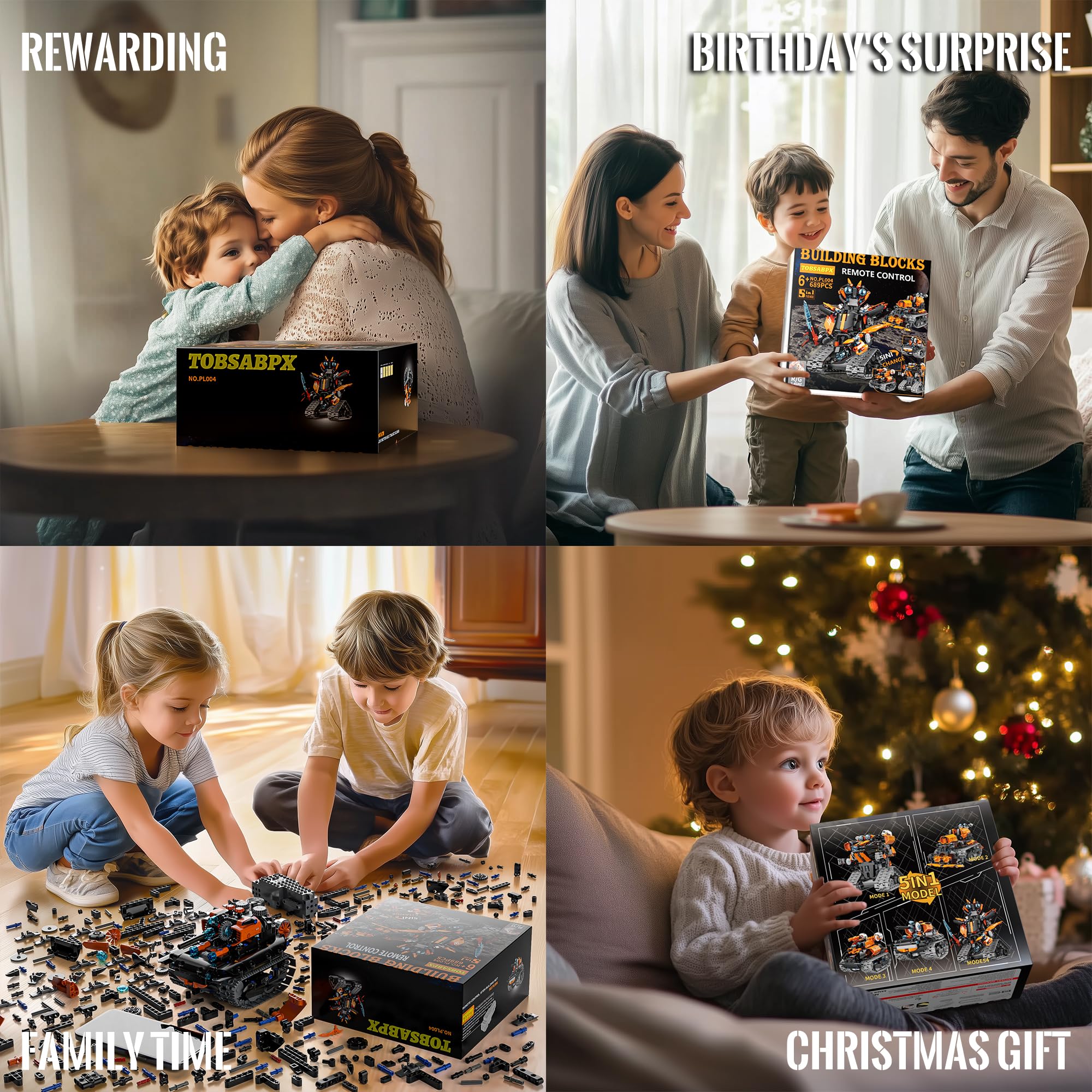 TOBSABPX kids-assembling-stem-kit promotes coordination and creativity through modular parts.