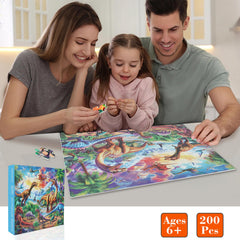 TOCHILD dinosaur puzzle poster included supports guided play and learning