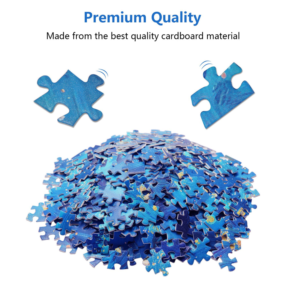 TOCHILD thick recyclable cardboard pieces resist bending for durable puzzling