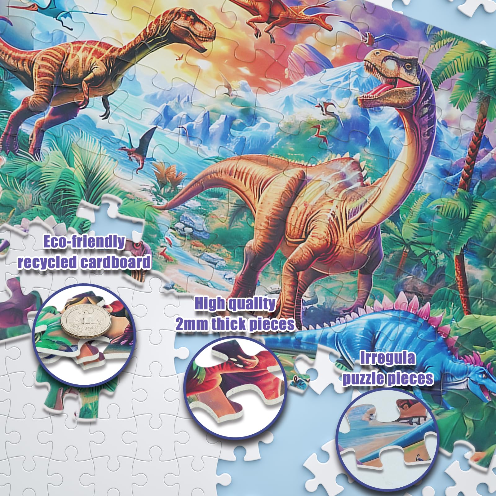 TOCHILD puzzle with safe rounded corners for worry-free play.