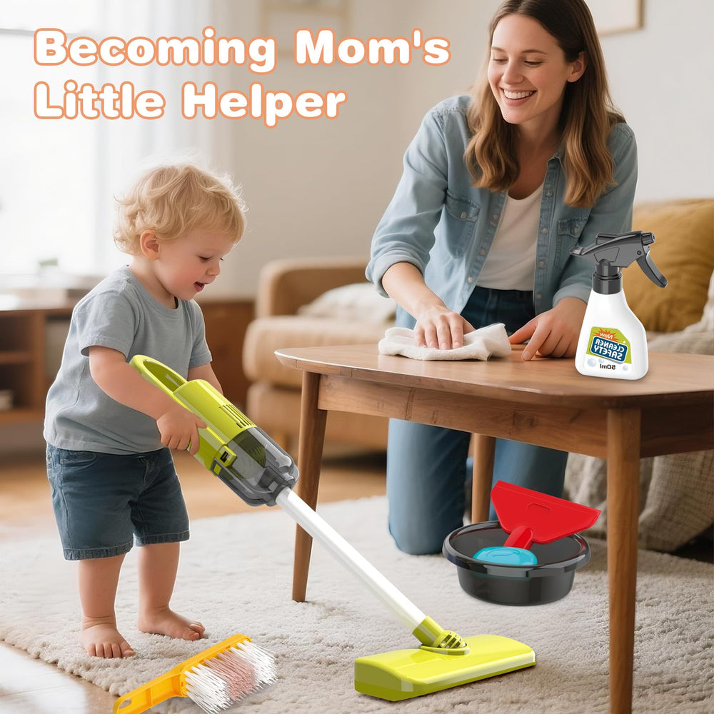Toddler Cleaning Set with Toy Mop supports hands-on play and daily routines