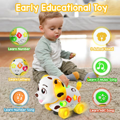 ToddlerCley bilingual learning mode supports basic English and Spanish.