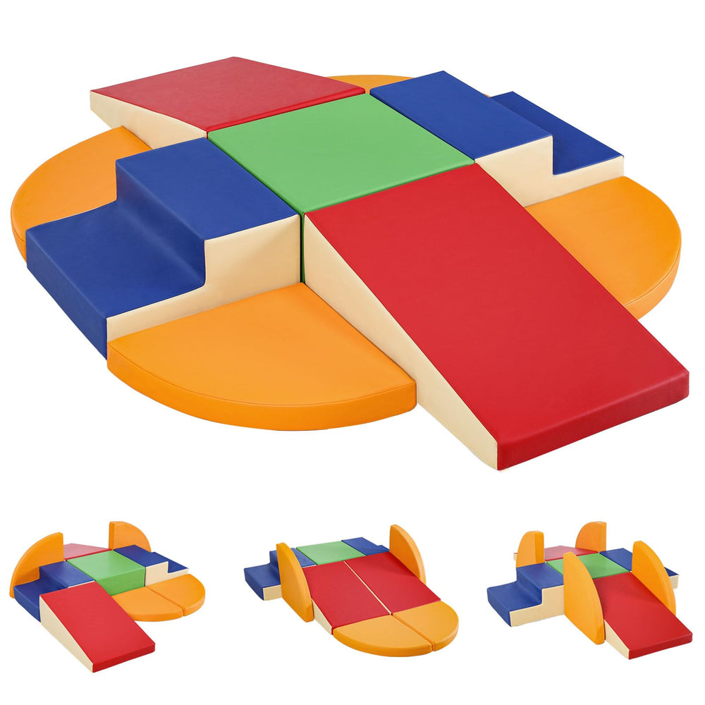 TODIBY 9-piece climbing foam blocks offer safe, plush play for toddlers.