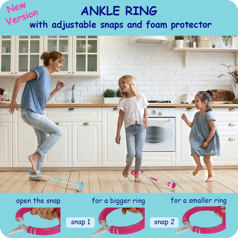 Todos Aman Rocket LED ankle skip worn on leg highlighting balance training and fun