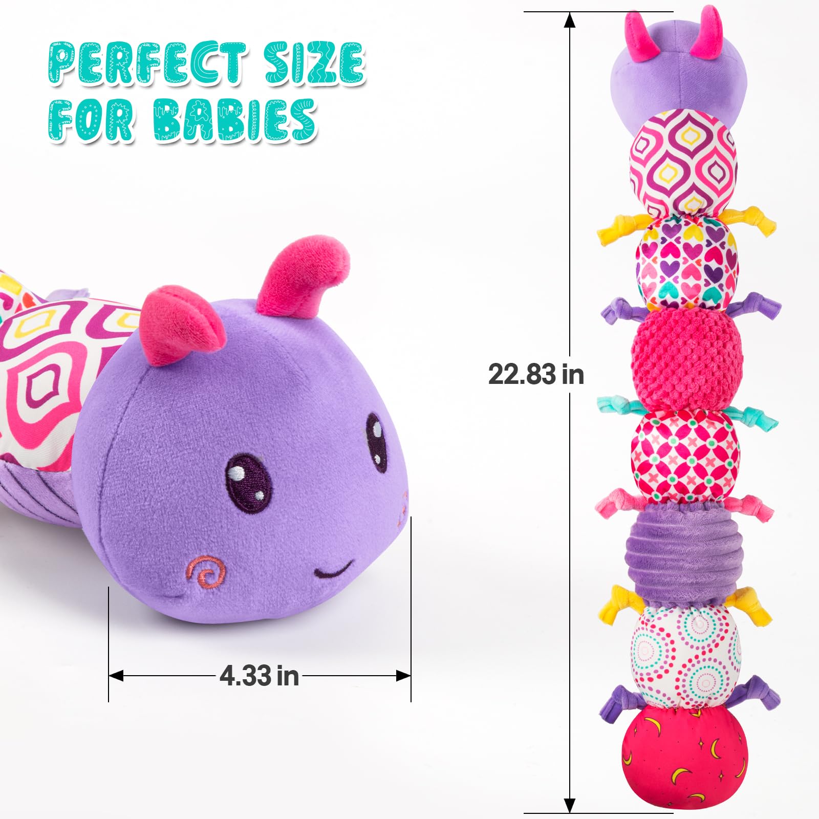 TOHIBEE baby gift-ready caterpillar toy makes a versatile keepsake for parents.