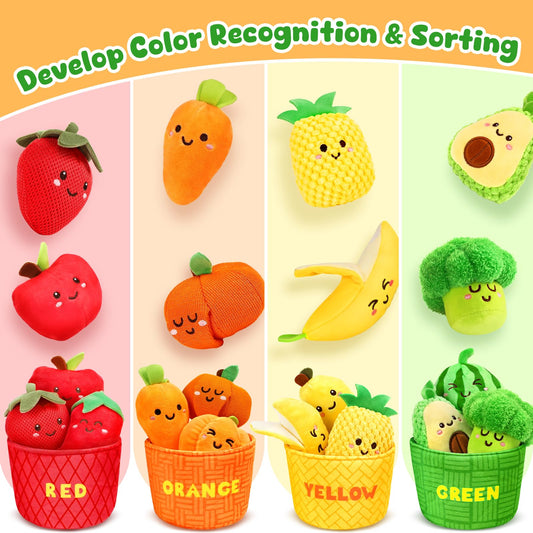 TOHIBEE baby rattle and crinkle textures in plush toys.
