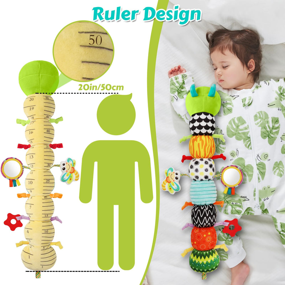 TOHIBEE high-contrast patterns tummy toy supports early visual development.
