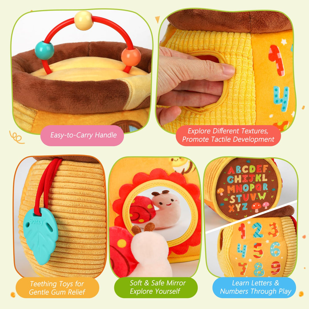 TOHIBEE snail toy with squeaker invites gentle interaction and sound discovery.