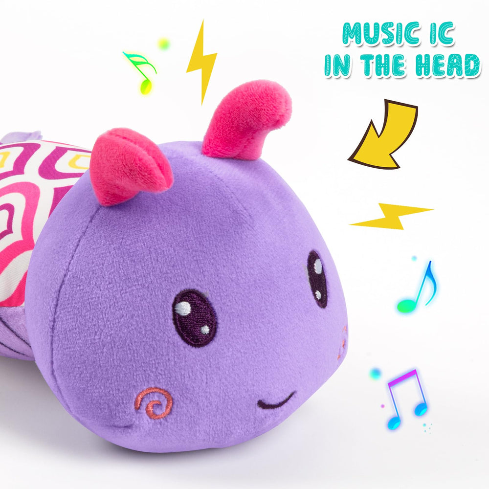 TOHIBEE tummy-time measuring caterpillar helps monitor growth during play.