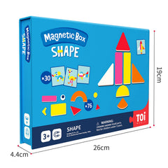 Toi fridge magnets allow reusable play on metal surfaces