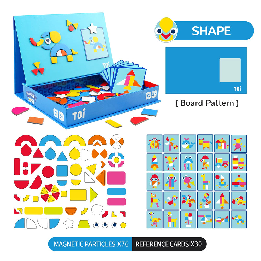 Toi portable travel case keeps puzzles organized for on the go learning