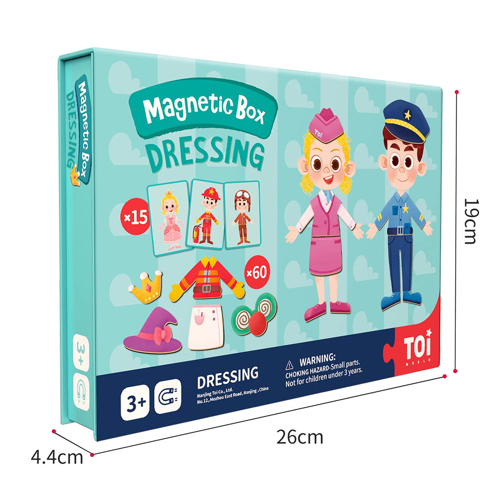 Toi magnetic dressing-up pieces for imaginative dress-up play