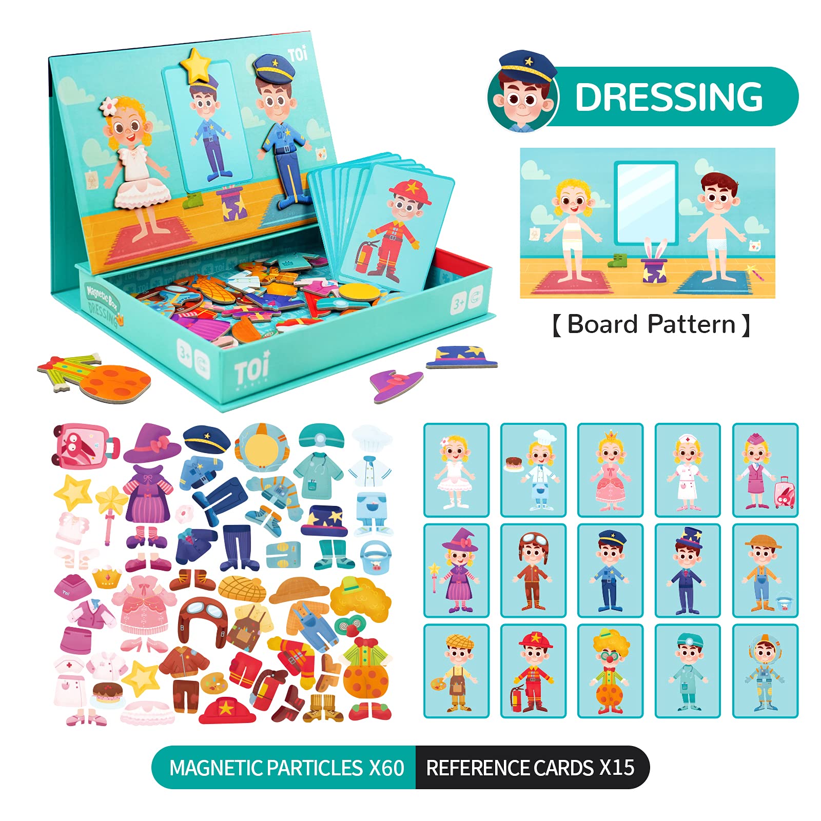 Toi portable magnetic box for travel-friendly puzzle fun