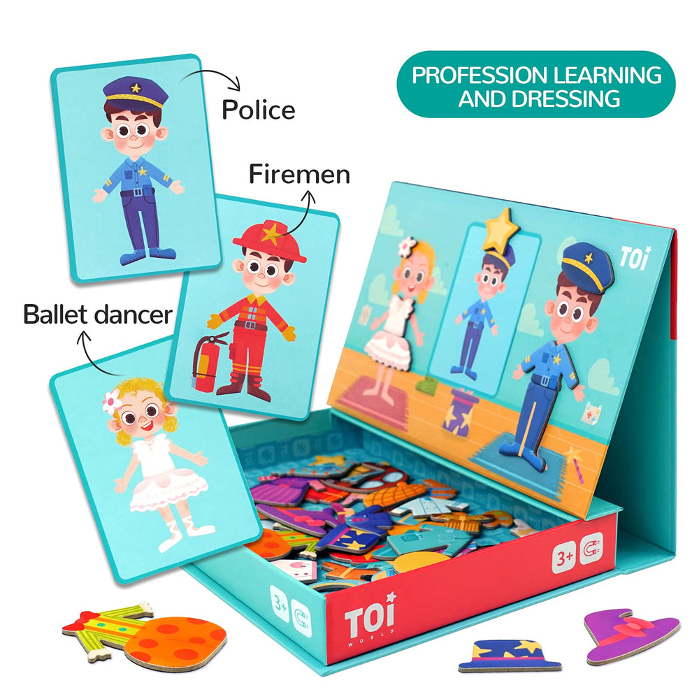 Toi reference cards with magnets guiding pattern matching play