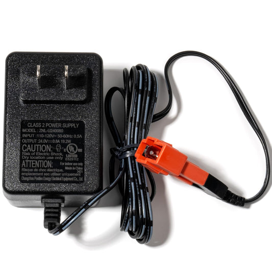 ToiCottage battery wire harness image shows 28.8V compatibility for direct charging.