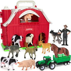 Toidgy Big Red Barn playset for screen-free pretend play and exploration