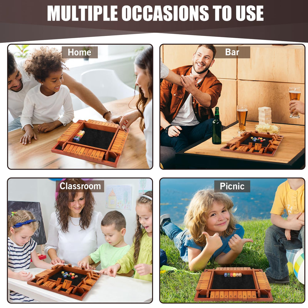 Toidgy family game night scene with players enjoying the dice game
