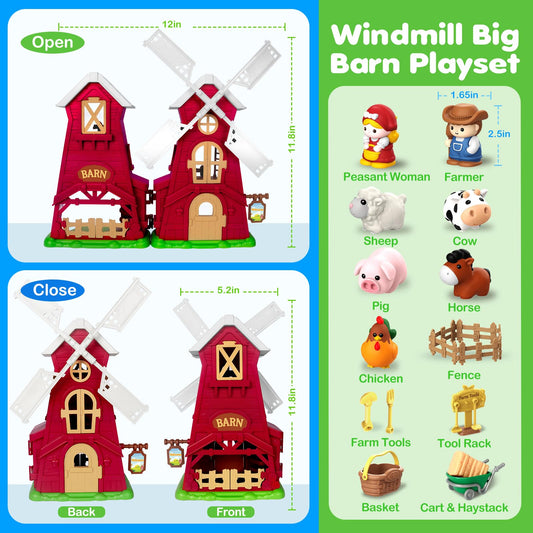 Toidgy farm animals figures and accessories for imaginative play