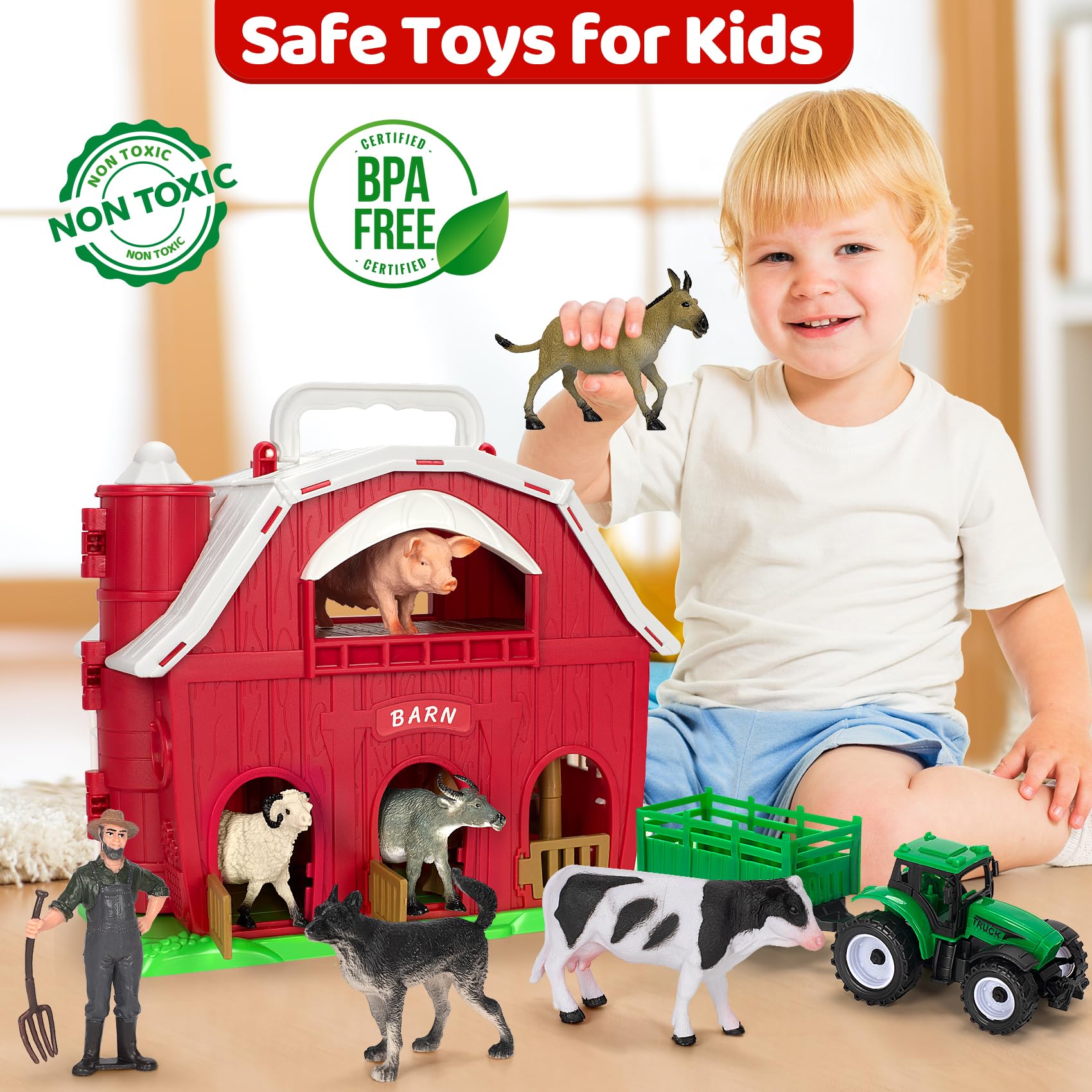 Toidgy horse and alpaca figures support storytelling and fine motor exploration