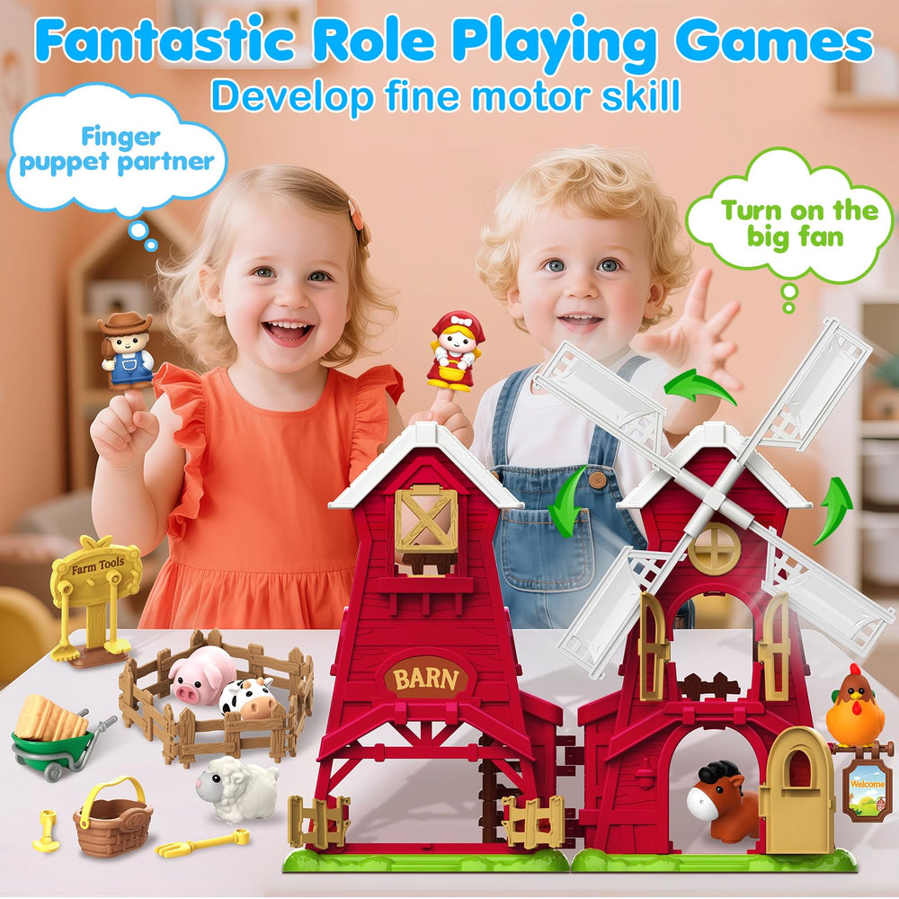 Toidgy farmer and peasant puppets inspire daily farm scenes