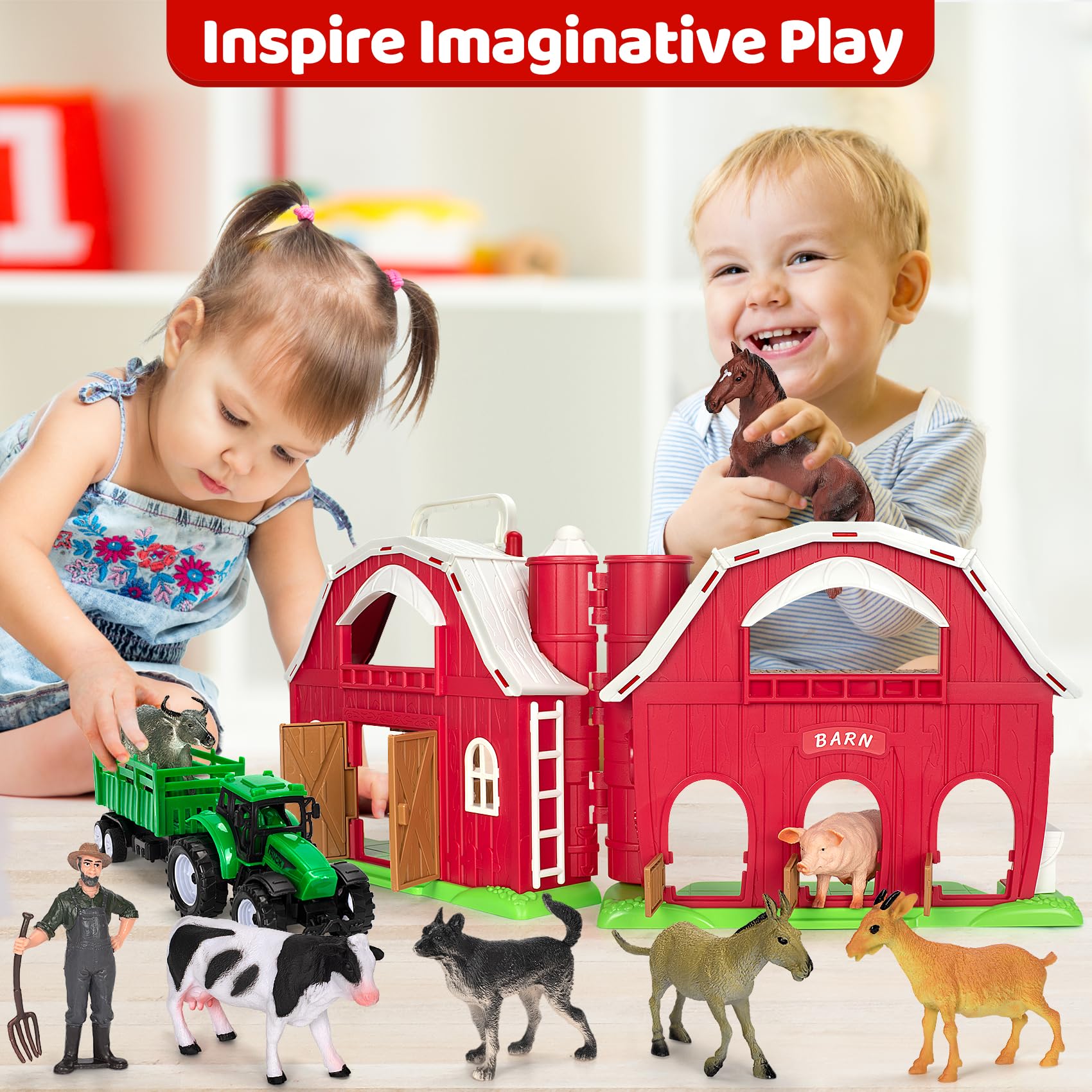 Toidgy barn set is portable and easy to store after adventures