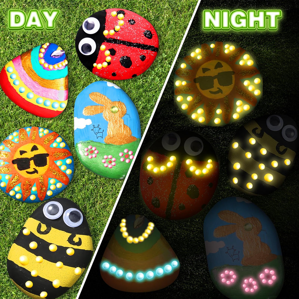 Toidgy premium rocks provide smooth canvases for bold color on stones.