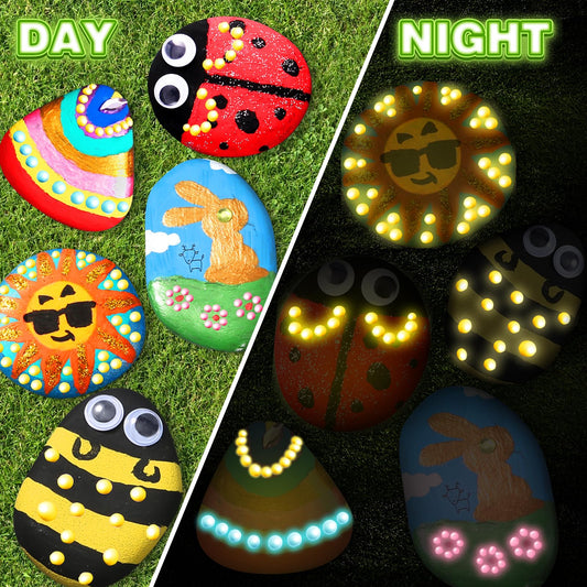 Toidgy premium rocks provide smooth canvases for bold color on stones.