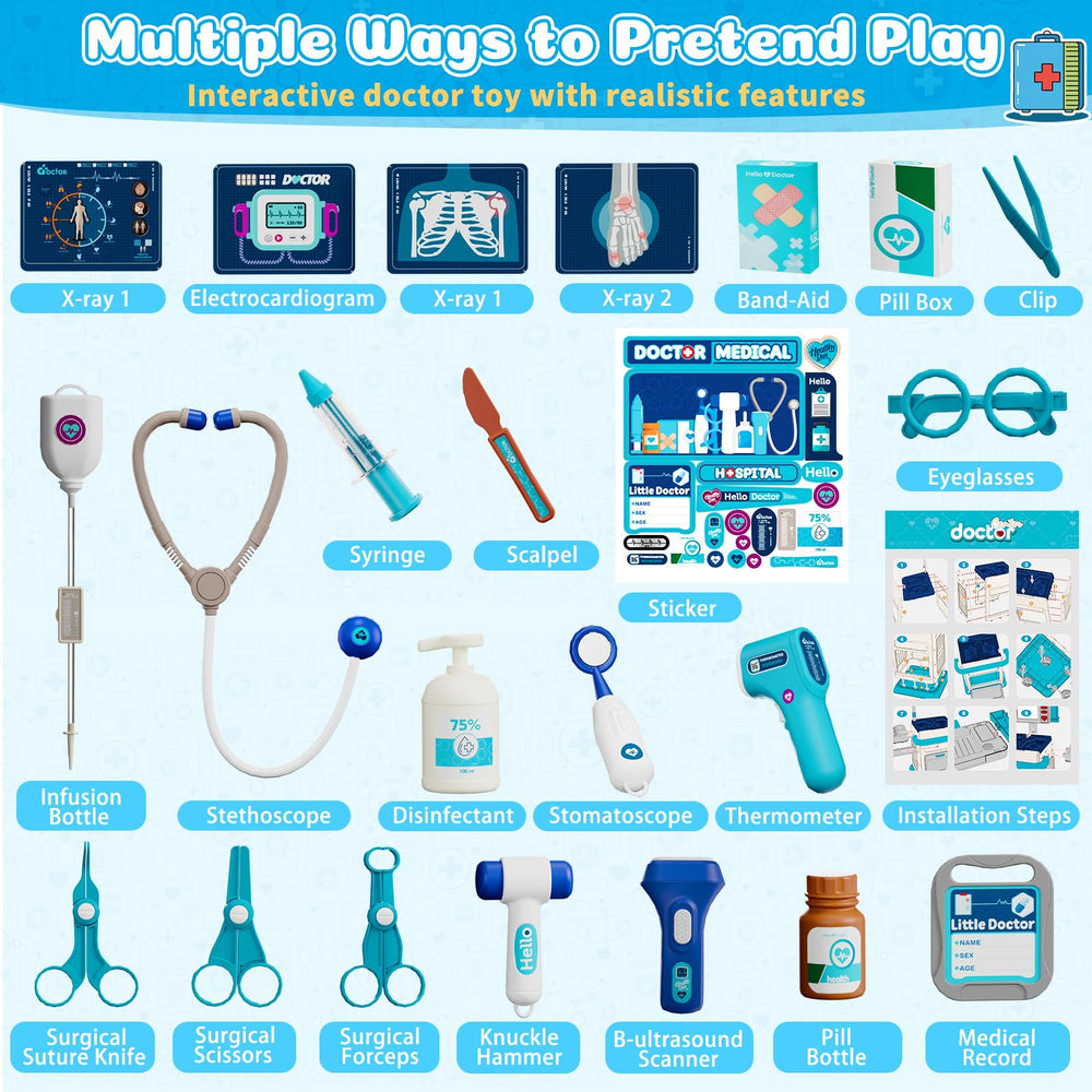 Toidgy Stethoscope Play Toy for kids, realistic sounds encourage pretend medical skills.