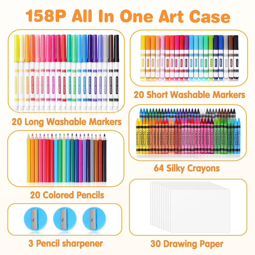Toidgy short-washable markers for compact crafts and clean hands.