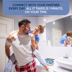 Toilet Tag couple playing, building connection through lighthearted prompts