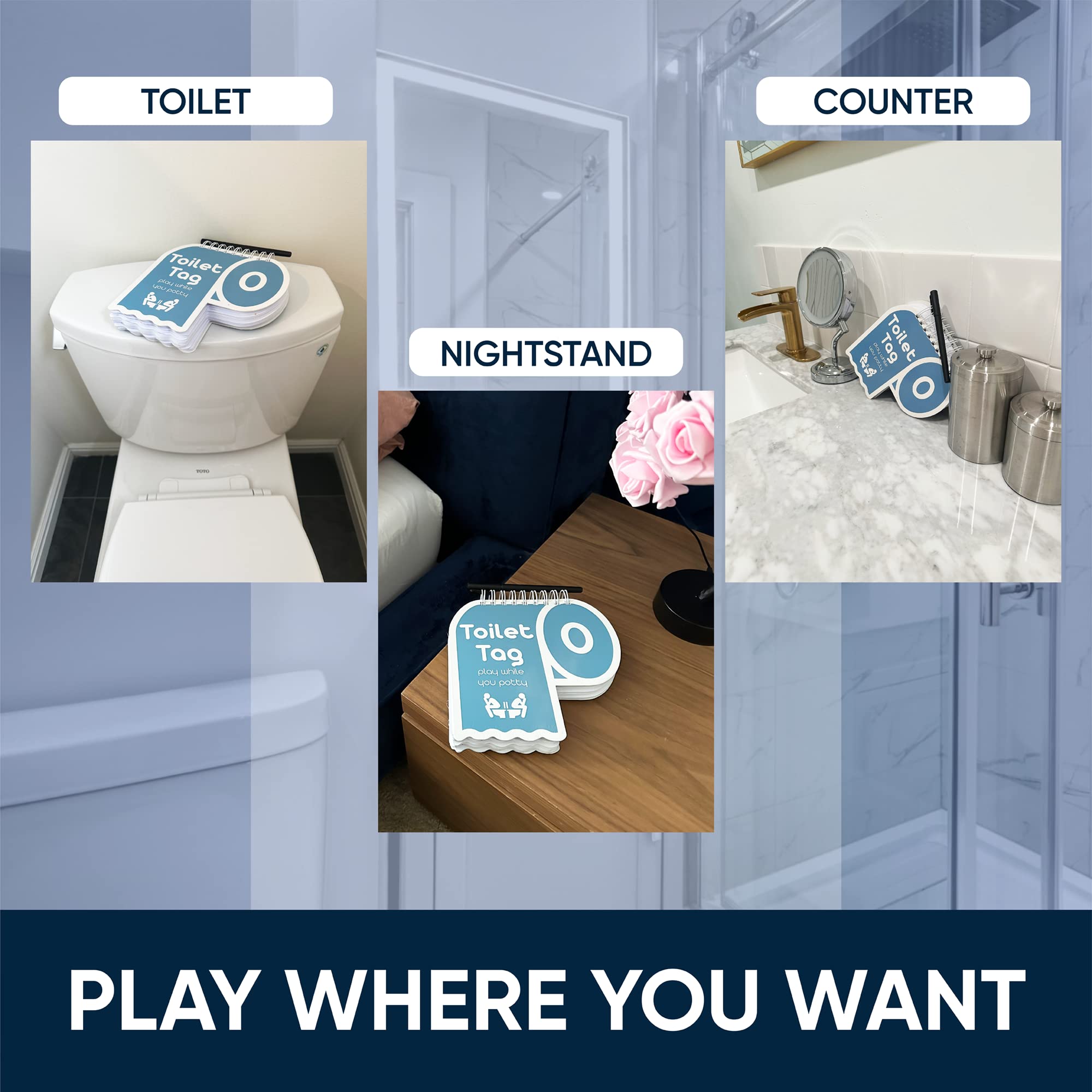 Toilet Tag intimate conversation prompts encouraging honest, relaxed sharing