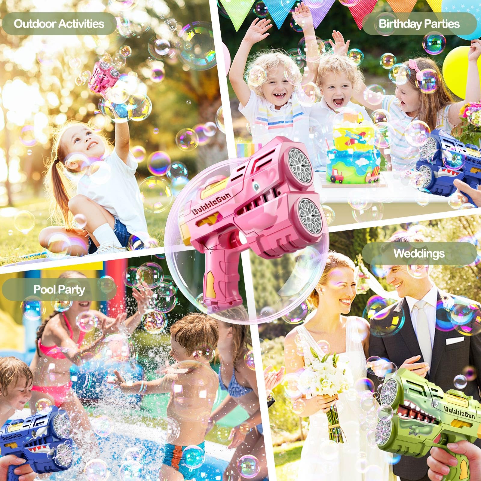 Toileum Bubble Guns gift box ready for celebrations and birthdays