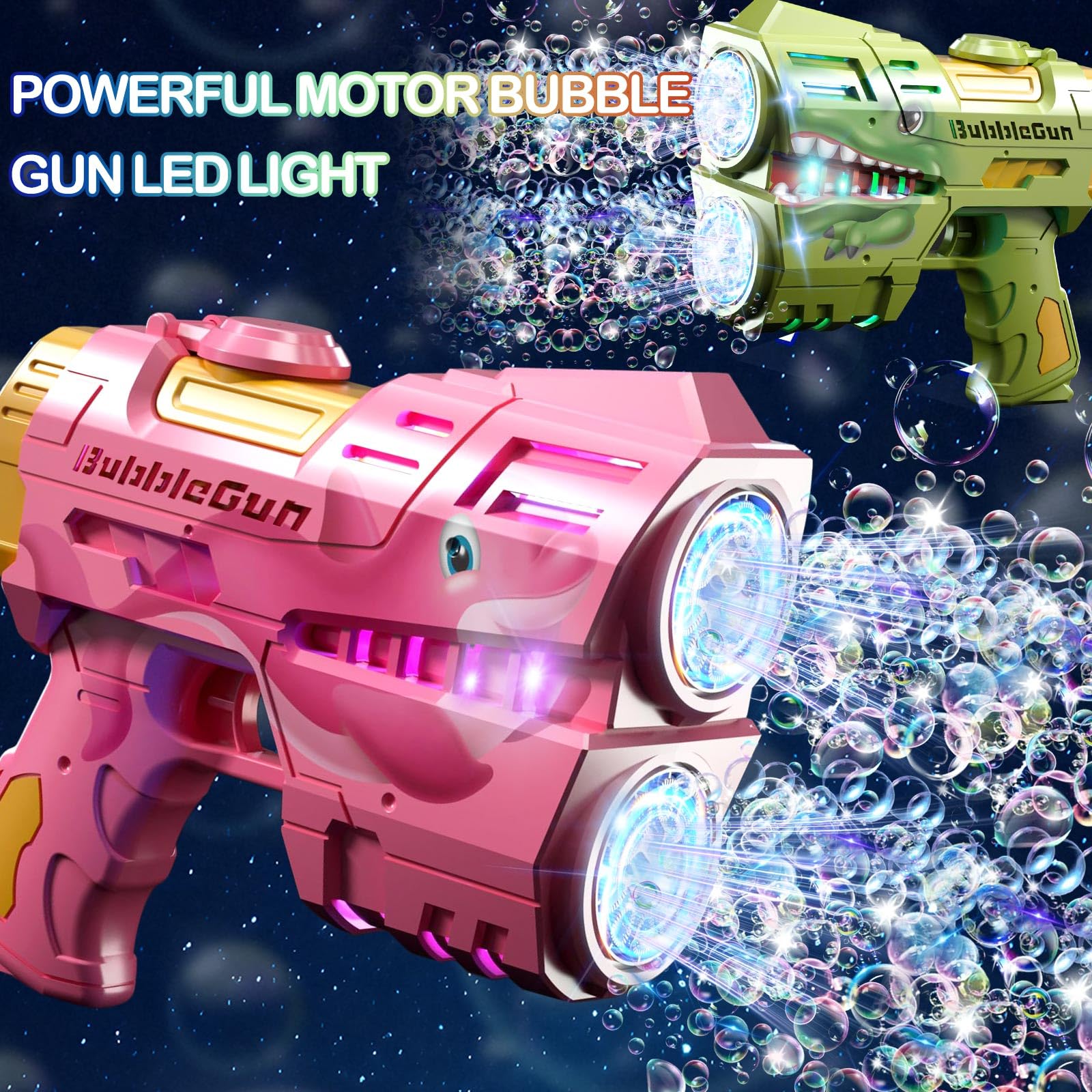 Toileum Bubble Guns 360-degree leak-proof design keeps liquids contained