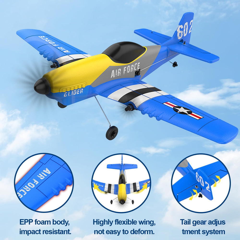 Toileum RC Plane dual motors deliver strong power for agile handling.