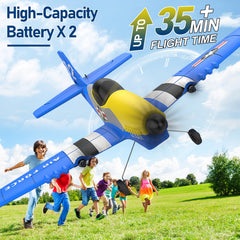 Toileum RC Plane durable EPP foam withstands bumps during flights.