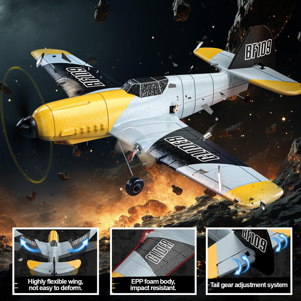 Toileum RC Plane durable EPP foam resists bumps.