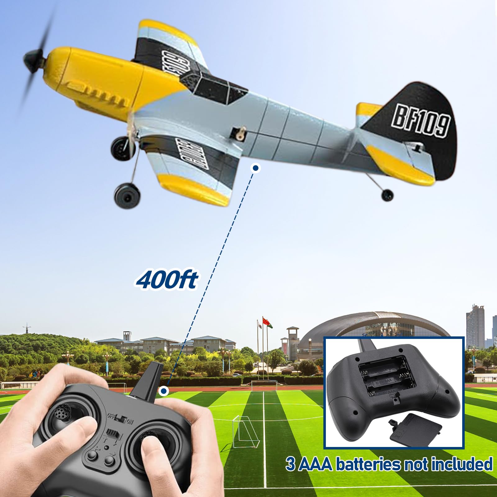 Toileum RC Plane balance-focused propeller aids smooth flight.