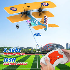 Toileum RC Plane includes three LiPo batteries for extended sessions.