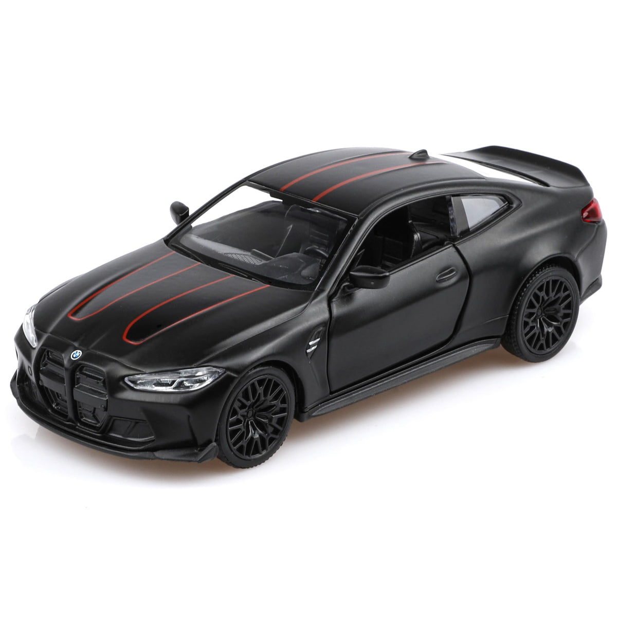 TOKAXI BMW M4 diecast in black, 1/36 scale for play and display.